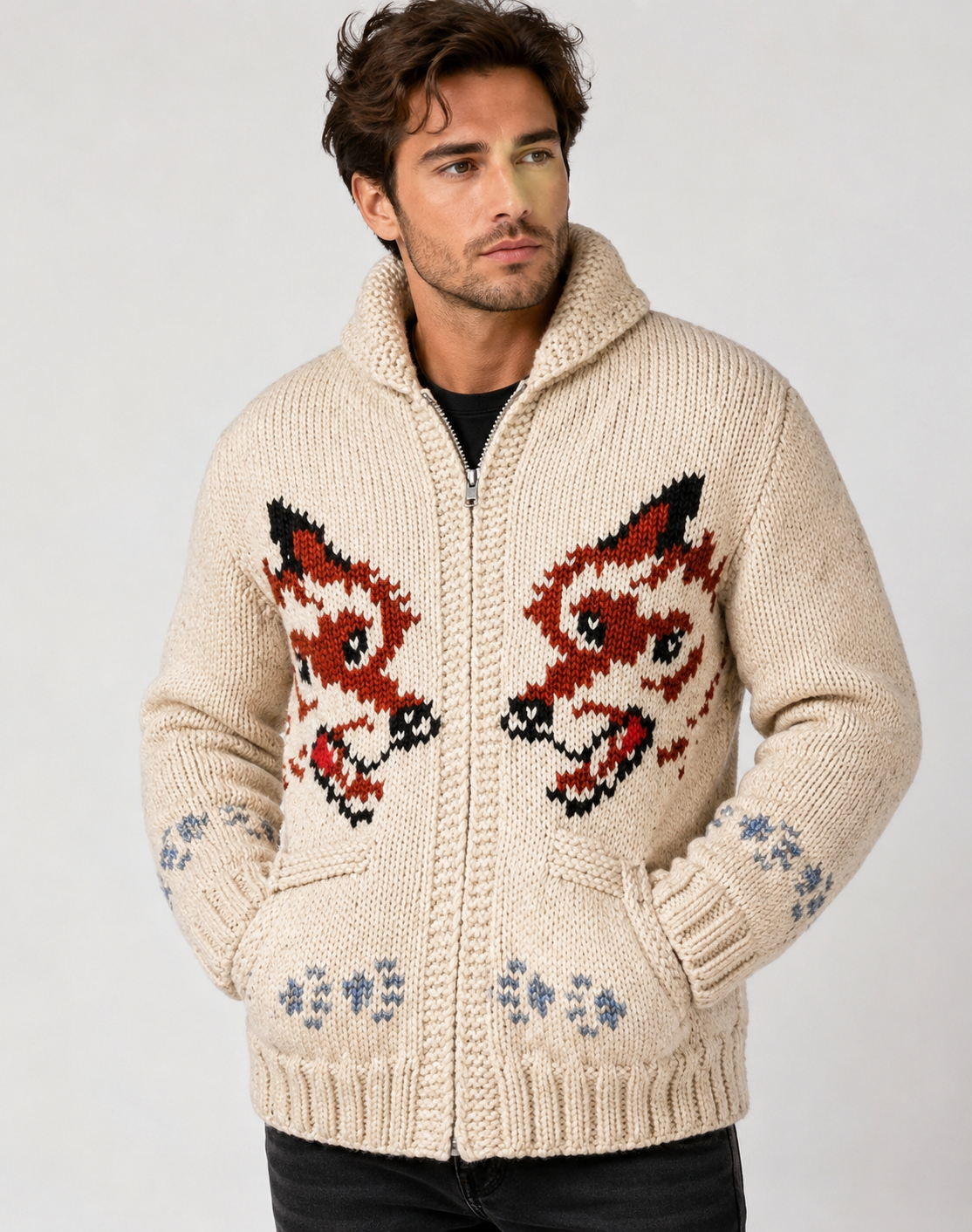 Hollywood Jacket Project Hail Mary Ryan Gosling Wolf Cardigan