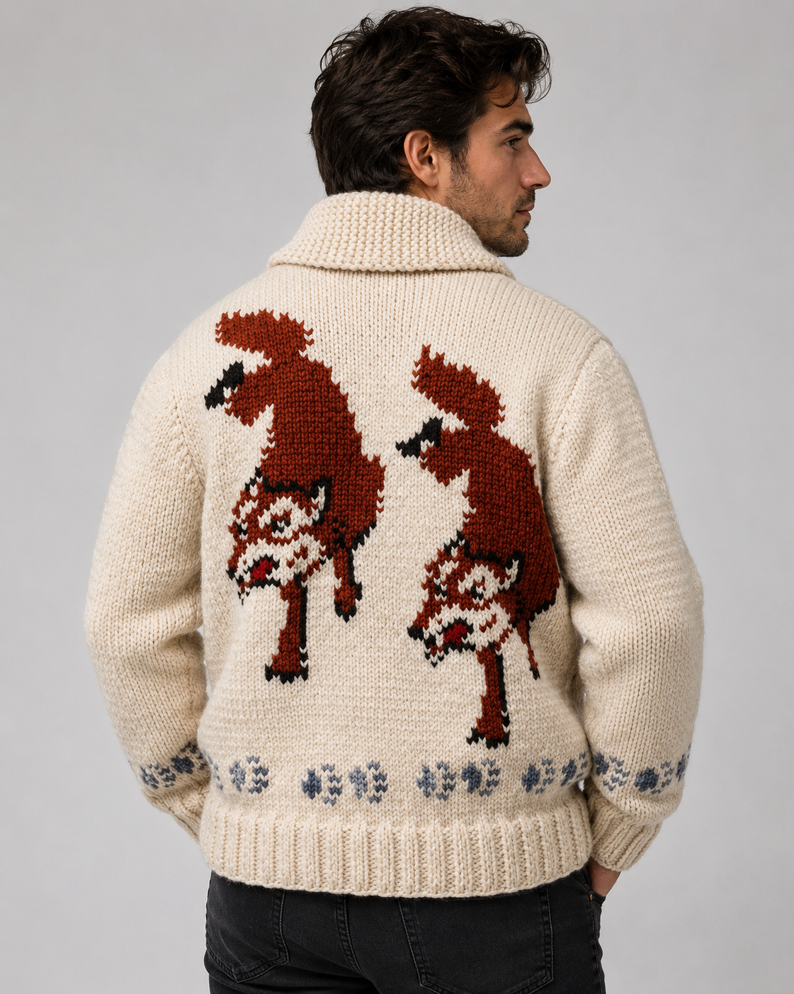 Hollywood Jacket Project Hail Mary Ryan Gosling Wolf Cardigan