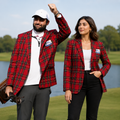 Unisex RBC Heritage Red Plaid Blazer in Classic Tartan Pattern