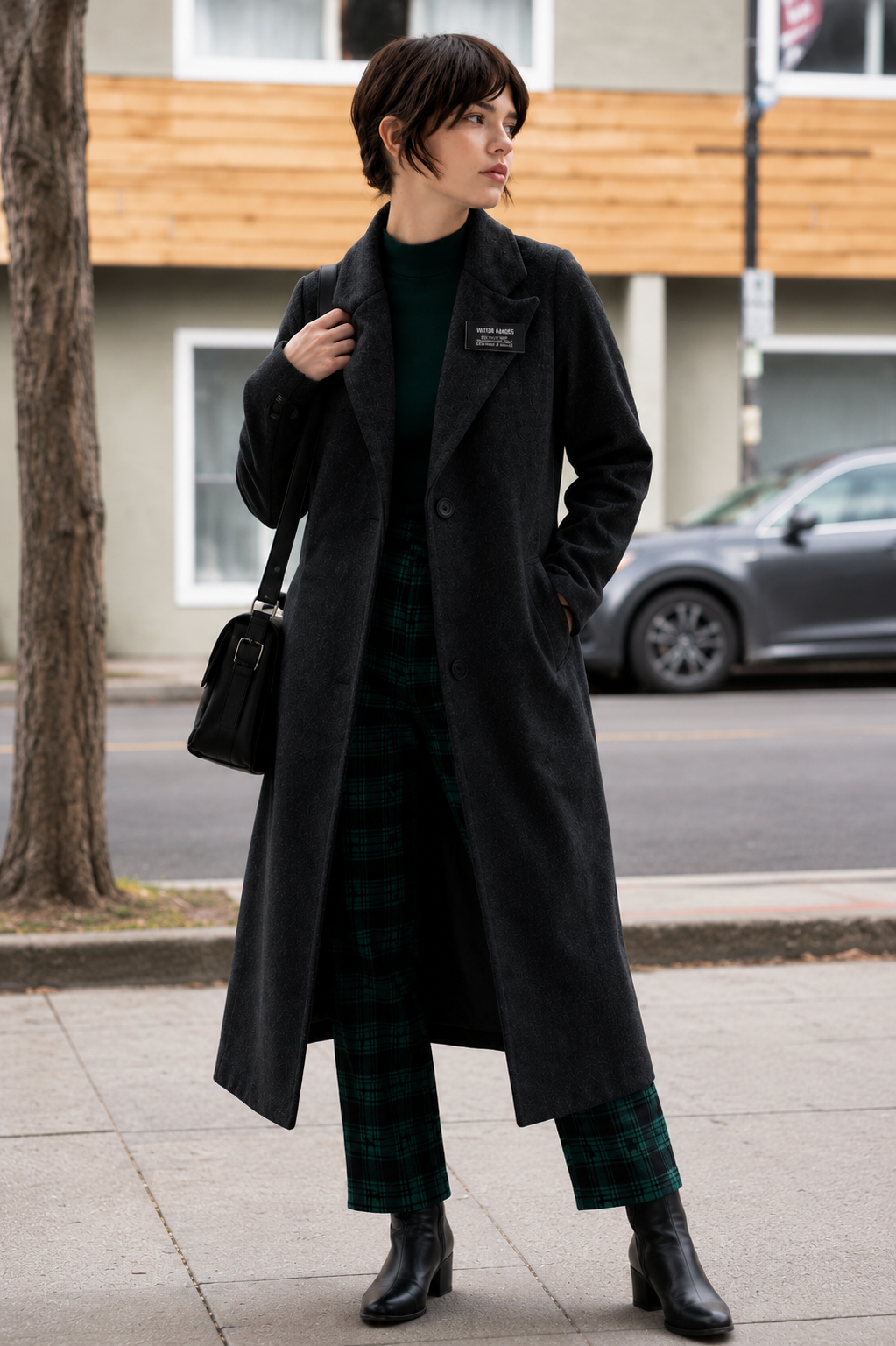 Hollywood Jacket Sophie Thatcher Heretic 2024 Black Wool Coat