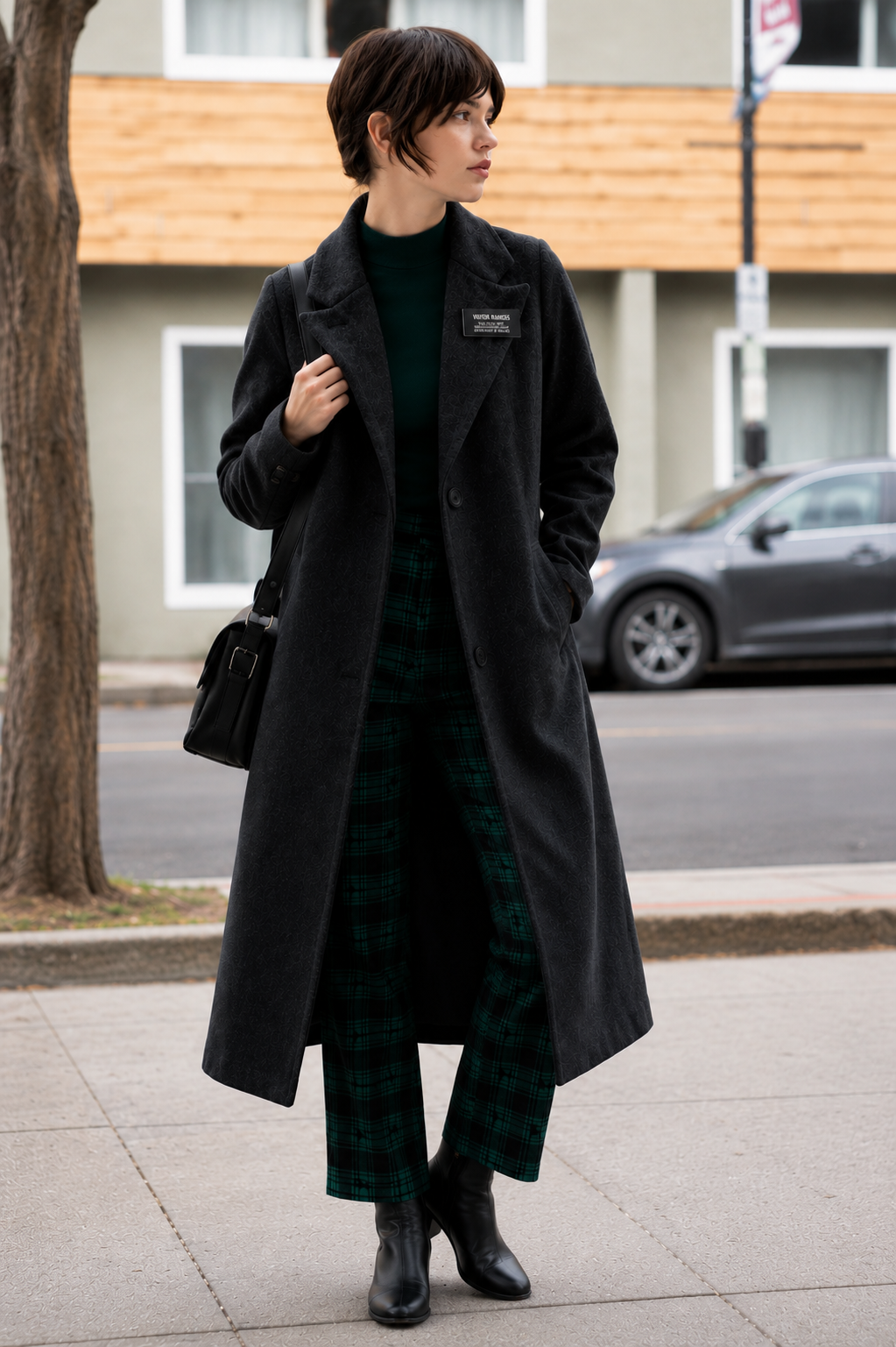 Hollywood Jacket Sophie Thatcher Heretic 2024 Black Wool Coat
