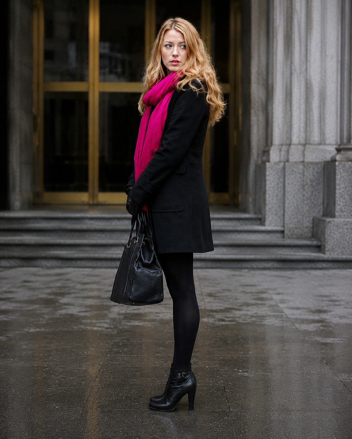 Hollywood Jackets Blake Lively Gossip Girl Serena Van Der Woodsen Wool Coat