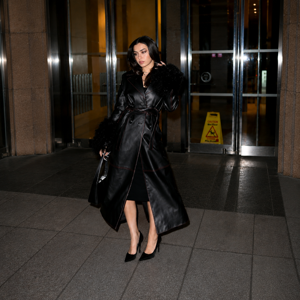 Hollywood Jackets Charli XCX Black Leather Coat