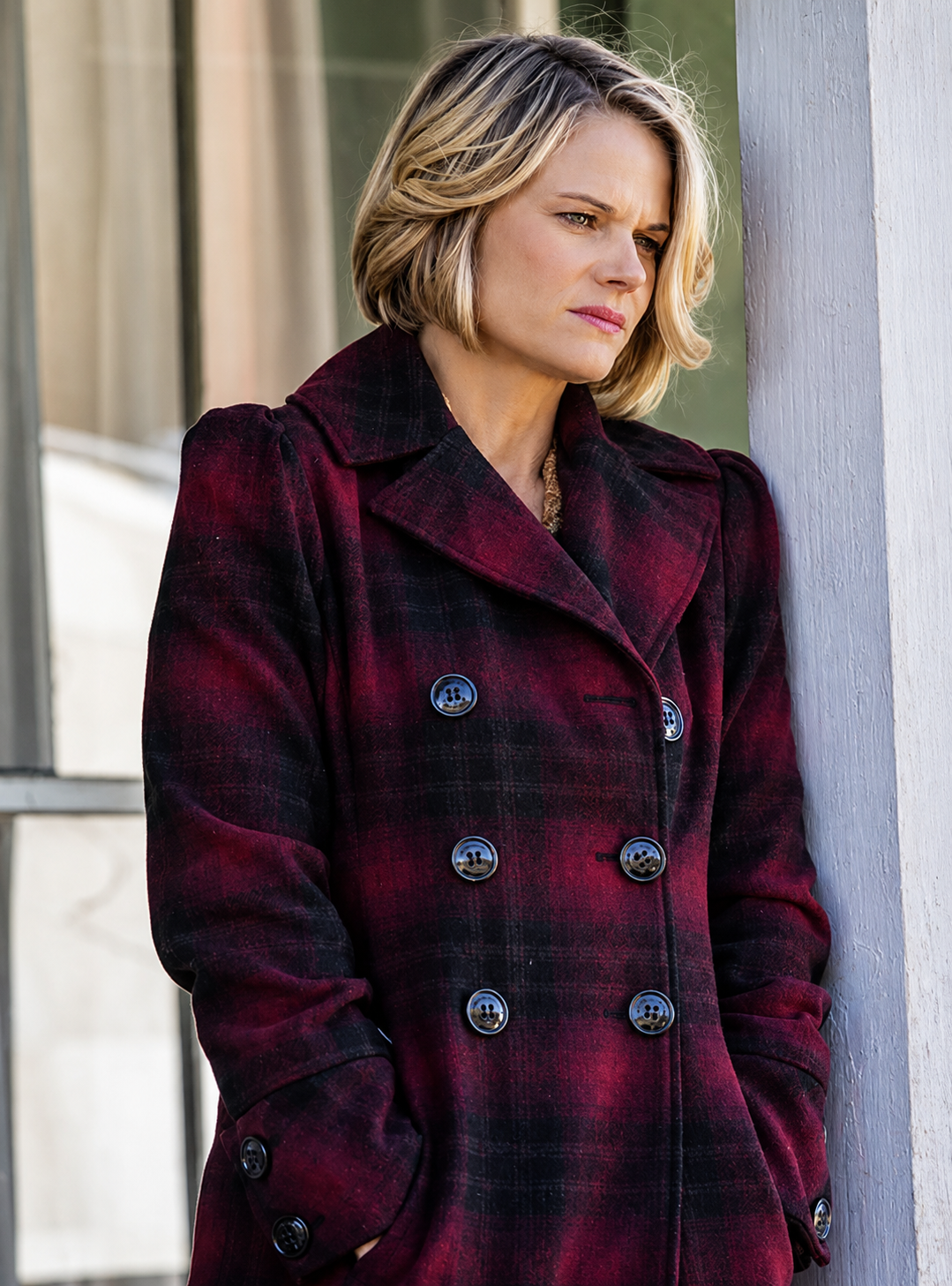 Hollywood Jackets Ava Crowder Justified S06 Wool Peacoat