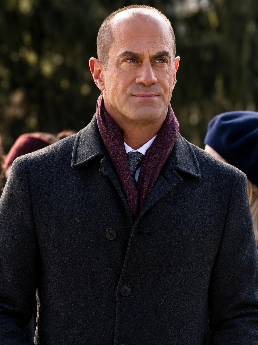Hollywood Jackets Law & Order: Organized Crime Christopher Meloni Grey Wool Coat