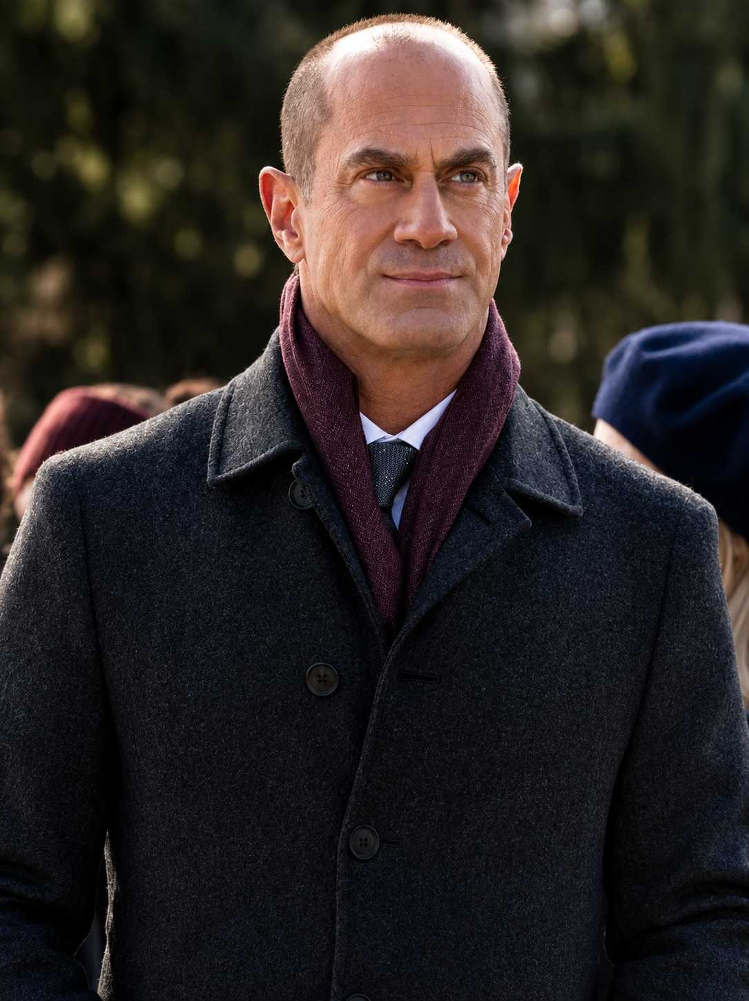 Hollywood Jackets Law & Order: Organized Crime Christopher Meloni Grey Wool Coat