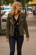 Hollywood Jackets Beck Suede Leather Jacket from You S01 – Elizabeth Lail