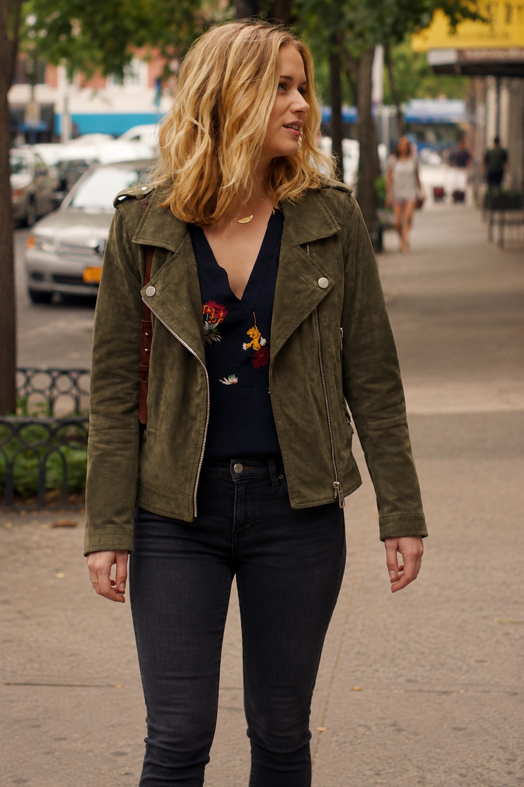 Hollywood Jackets Beck Suede Leather Jacket from You S01 – Elizabeth Lail