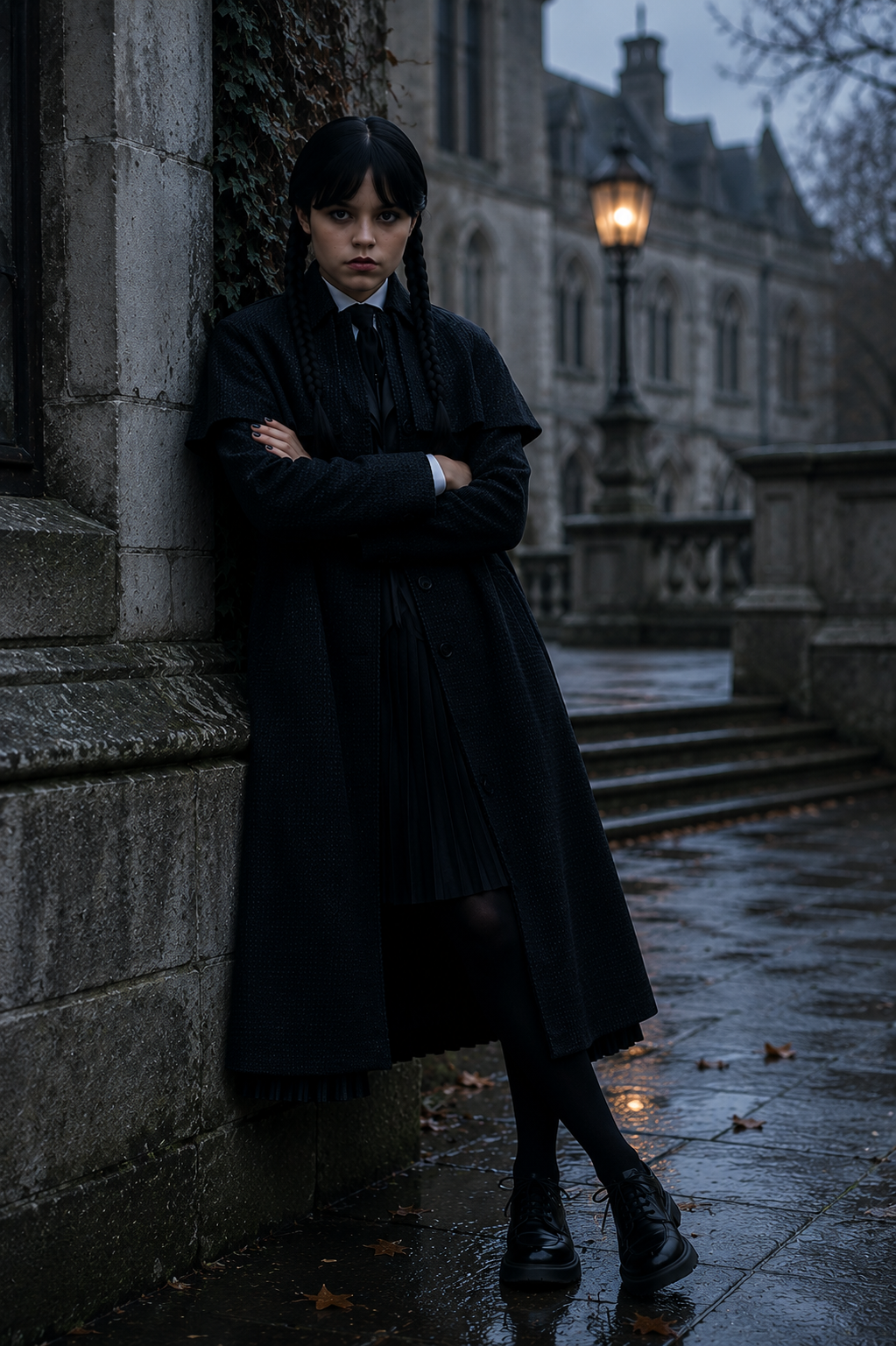 Hollywood Jacket Wednesday S02 Jenna Ortega Black Coat