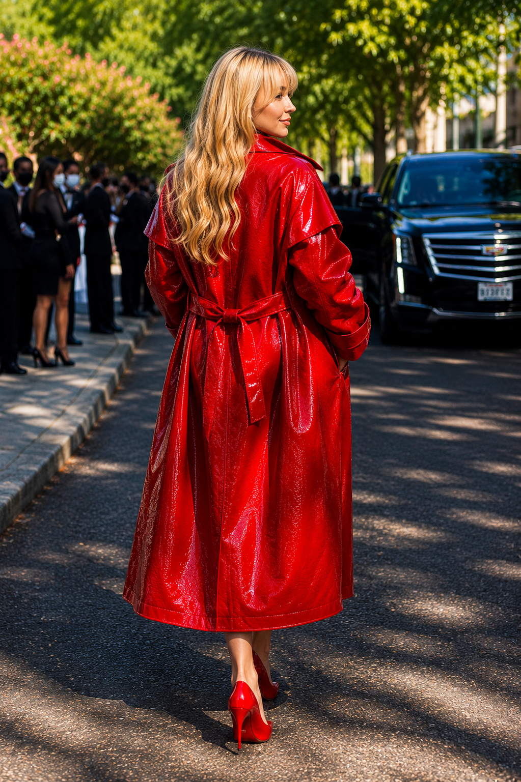 Hollywood Jacket Sabrina Carpenter Red Leather Coat