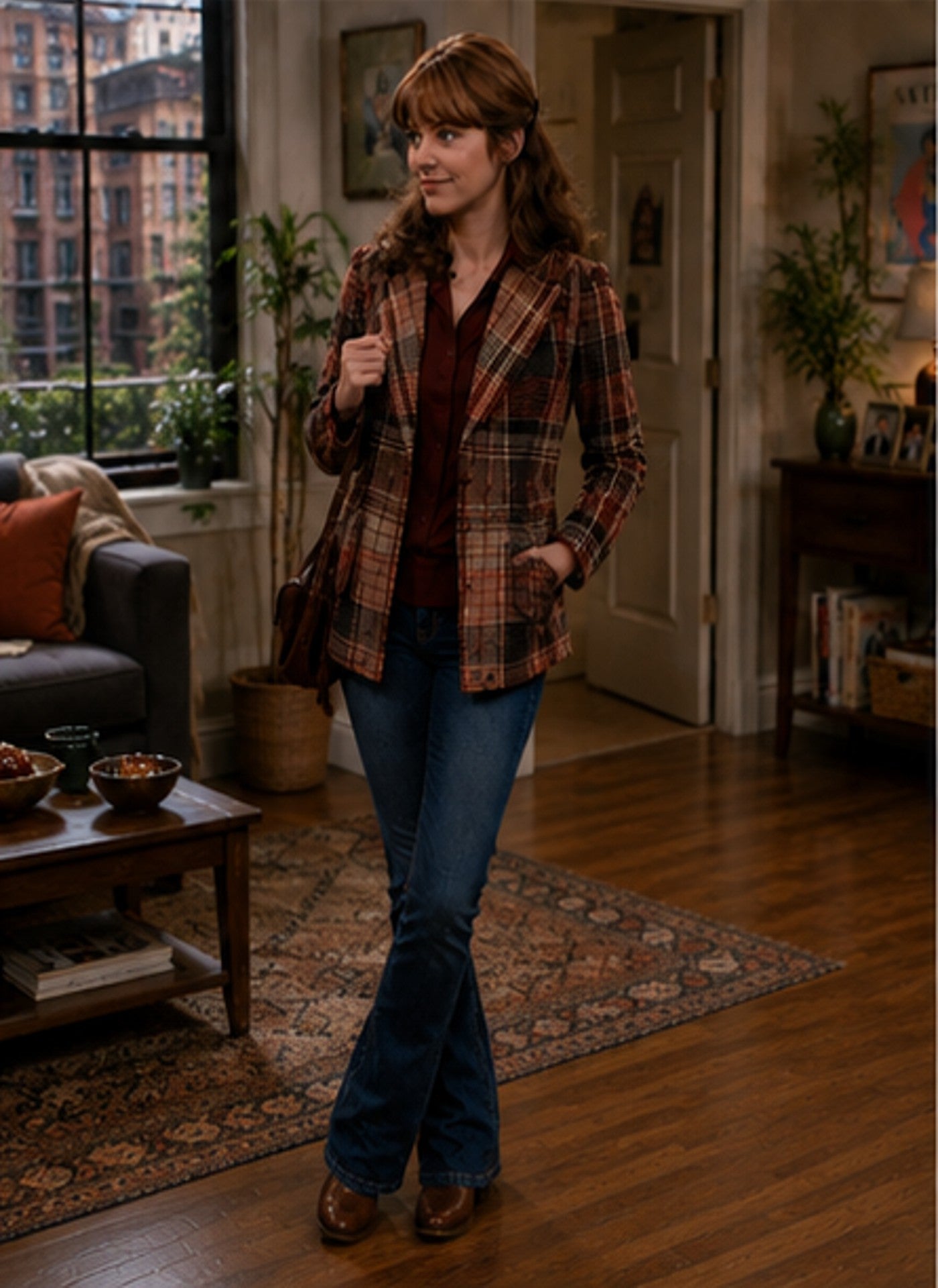 Hollywood Jacket Mindy McConnell Mork and Mindy Wool Coat