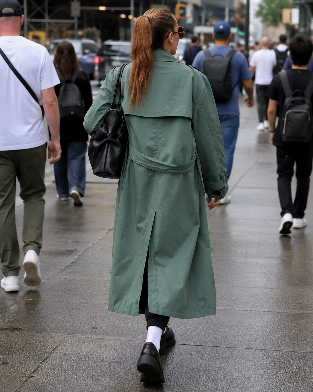 Hollywood Jacket Miley Cyrus 2025 Green Cotton Trench Coat