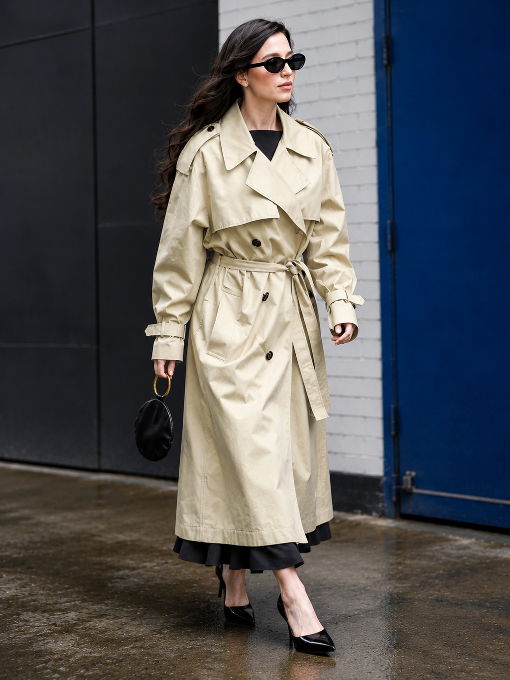 Hollywood Jacket Mikey Madison Good Morning America 2025 Cotton Trench Coat