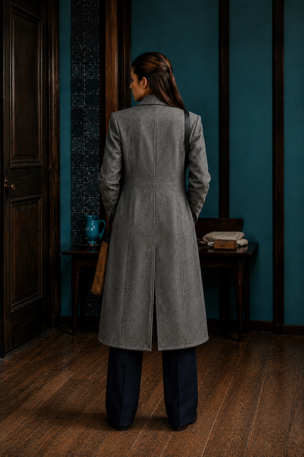 Hollywood Jacket Chloe East Heretic 2024 Grey Wool Coat