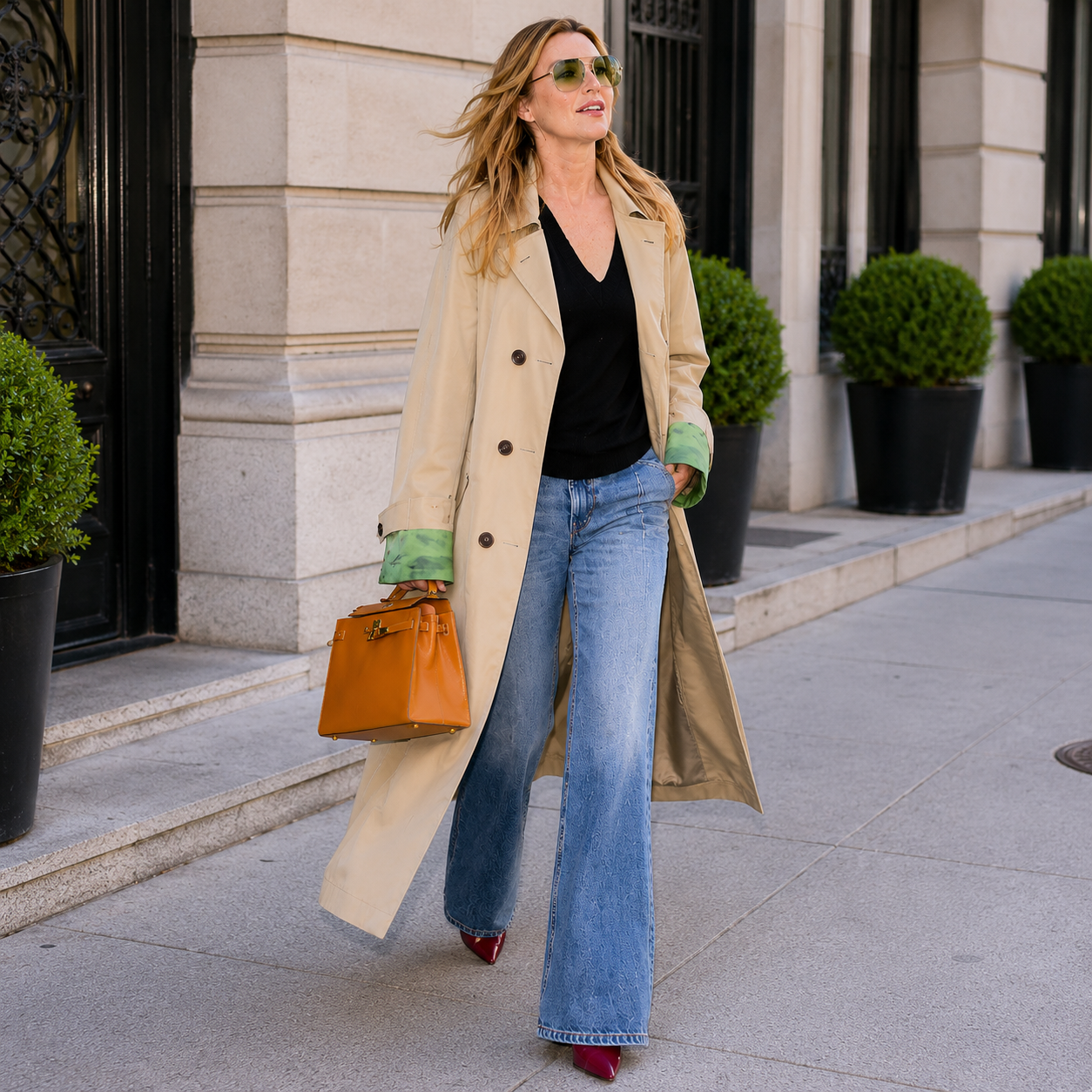 Hollywood Jacket Ellen Pompeo Beige Wool Coat