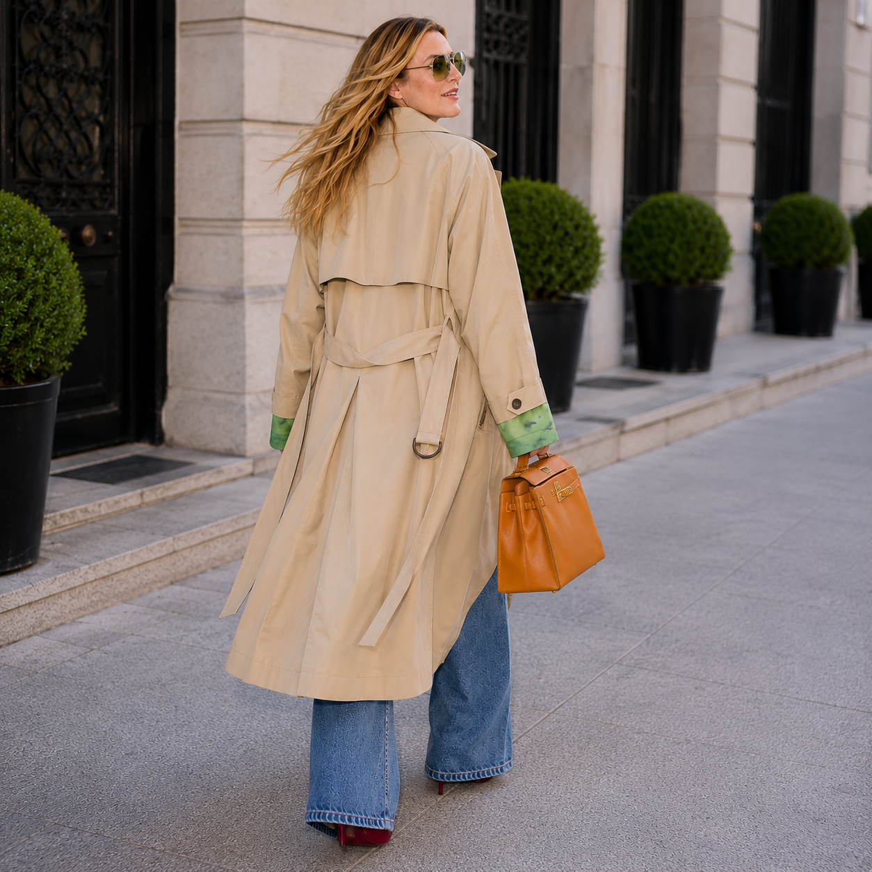 Hollywood Jacket Ellen Pompeo Beige Wool Coat