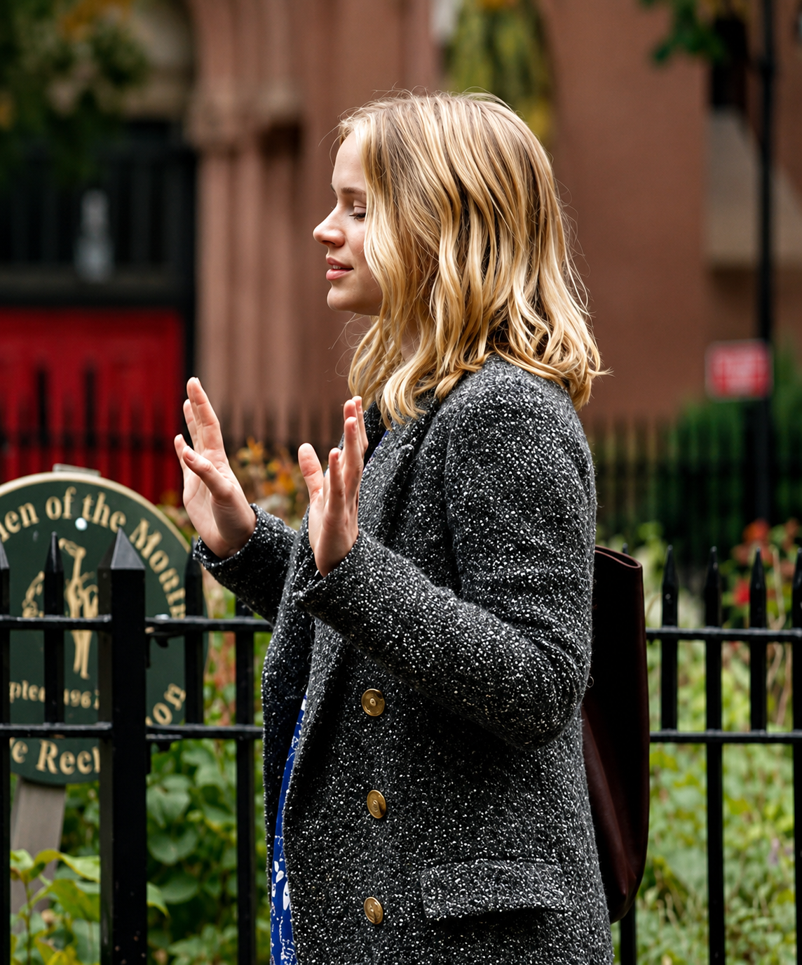 Hollywood Jacket Elizabeth Lail You S01 Charcoal Grey Long Coat