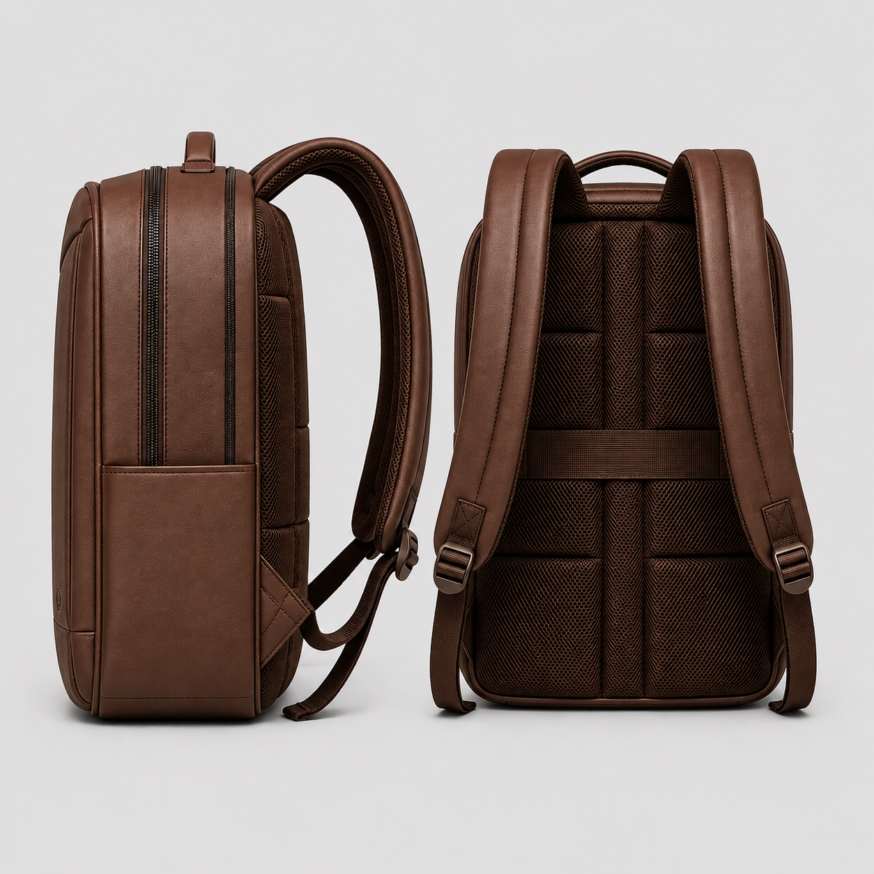 Hollywood Jacket Executive Black Leather Laptop Backpack | Premium Business Travel Backpack