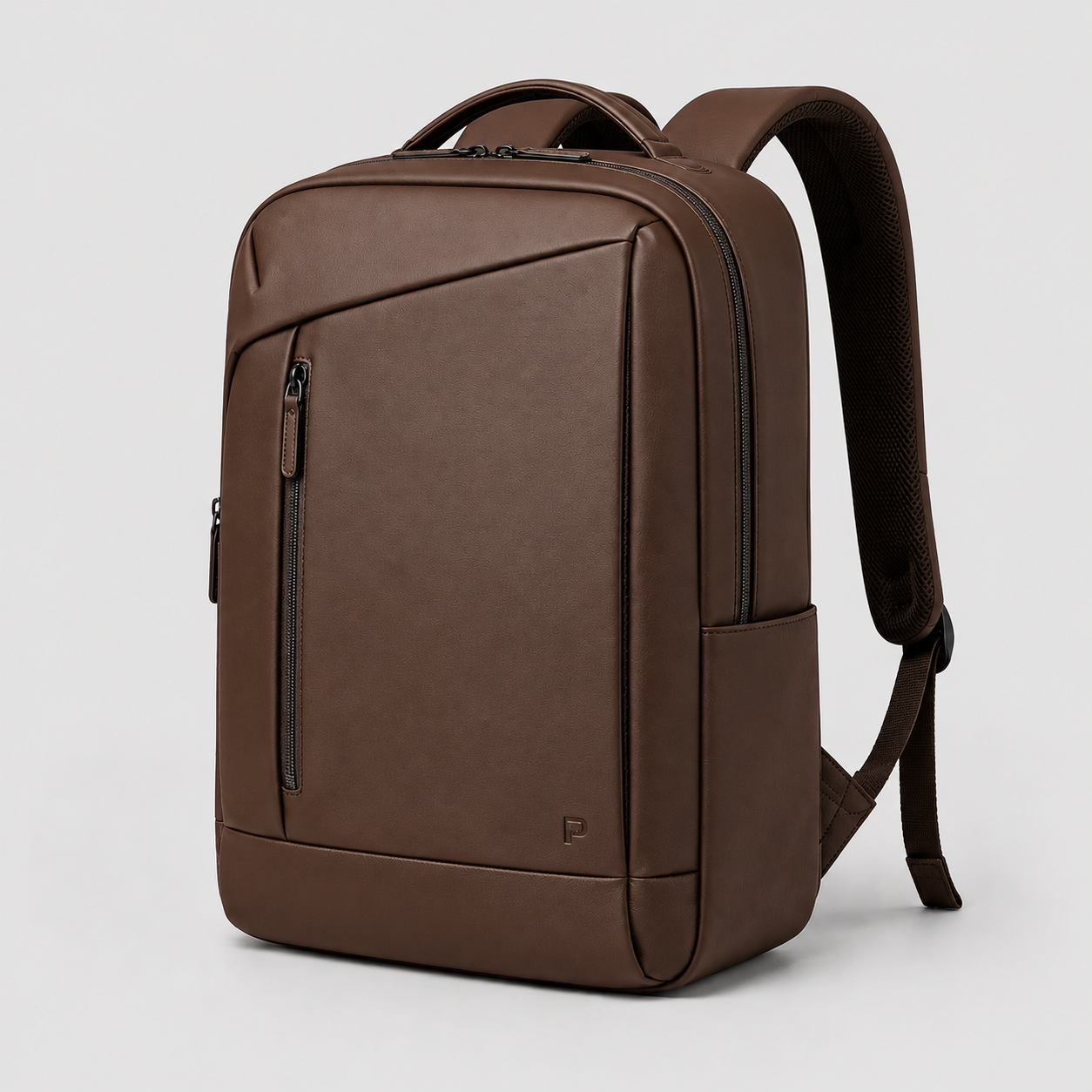 Hollywood Jacket Executive Black Leather Laptop Backpack | Premium Business Travel Backpack