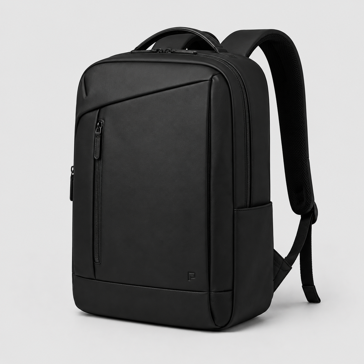 Hollywood Jacket Executive Black Leather Laptop Backpack | Premium Business Travel Backpack