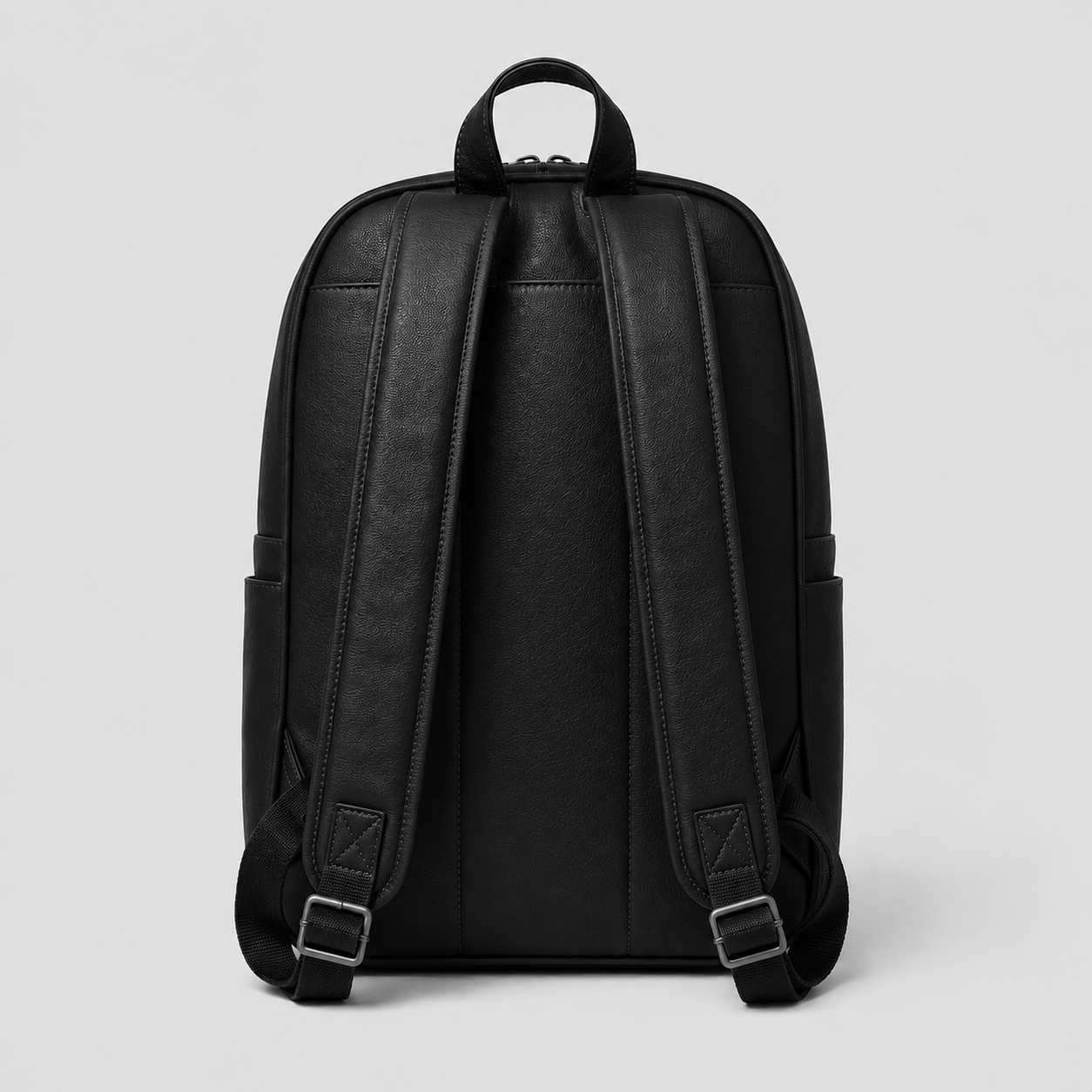 Hollywood Jacket Premium Black Leather Laptop Backpack | Luxury Business Travel Backpack