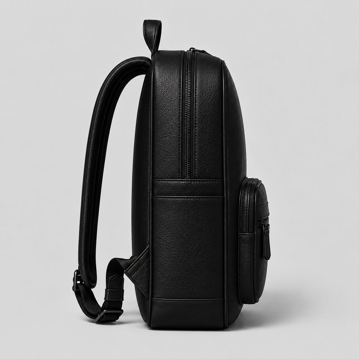 Hollywood Jacket Premium Black Leather Laptop Backpack | Luxury Business Travel Backpack