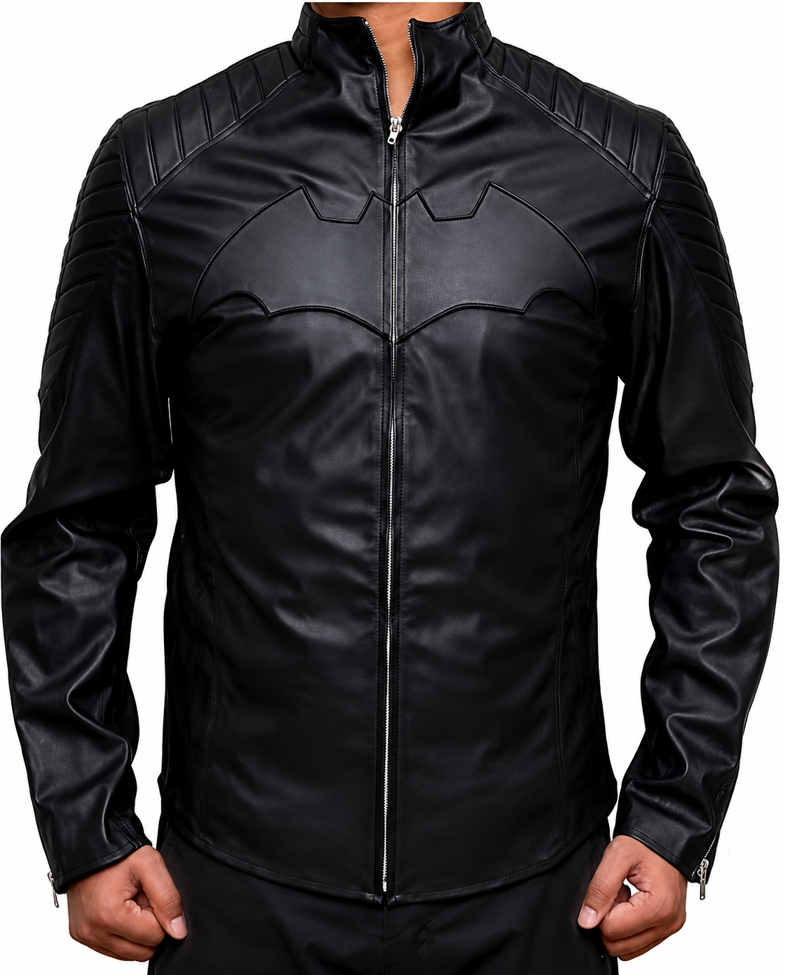 The Dark Knight Rises Movie Inspired Black Leather Jacket