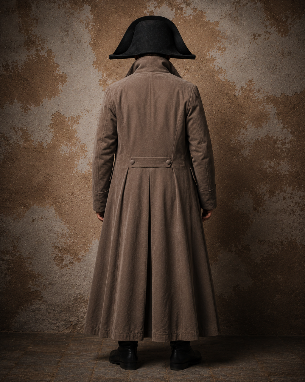 Hollywood Jackets Joaquin Phoenix Napoleon 2023 Grey Military Trench Coat