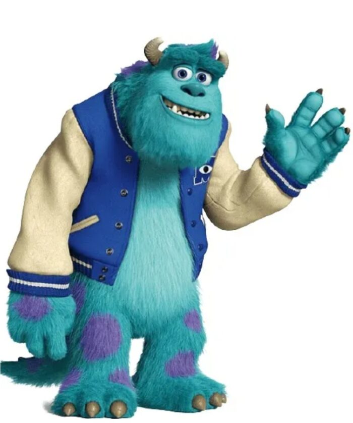 Hollywood Jackets James P. Sullivan Monsters University Blue Letterman Jacket