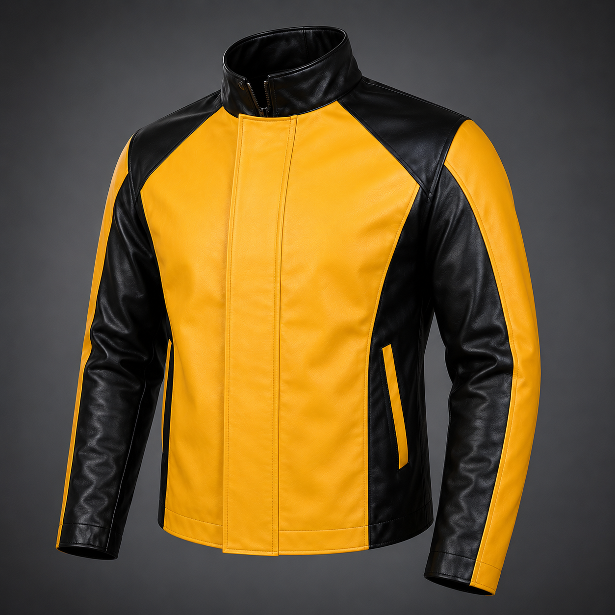 Hollywood Jackets Infamous 2 Cole MacGrath Yellow and Black Leather Jacket