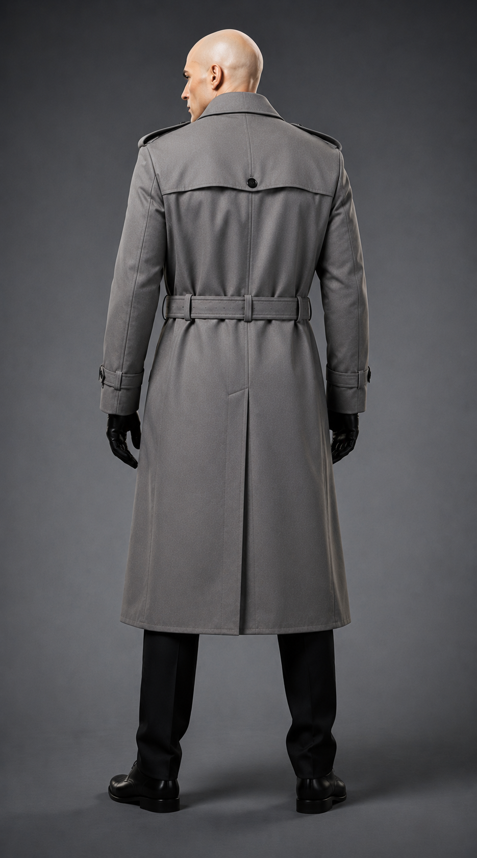 Hollywood Jackets Hitman 2 Silent Assassin Agent 47 Grey Trench Coat