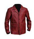Hollywood Jackets FC Brad Pitt Tyler Durden Leather Coat Jacket