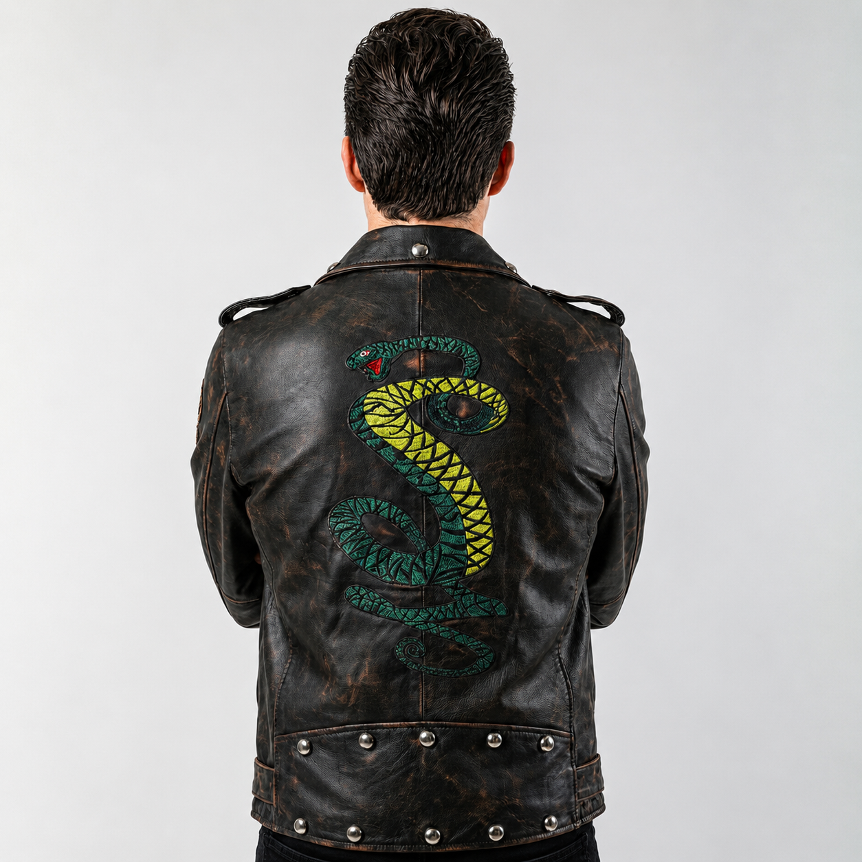 Hollywood Jackets Fallout Tunnel Snakes Rule Leather Jacket