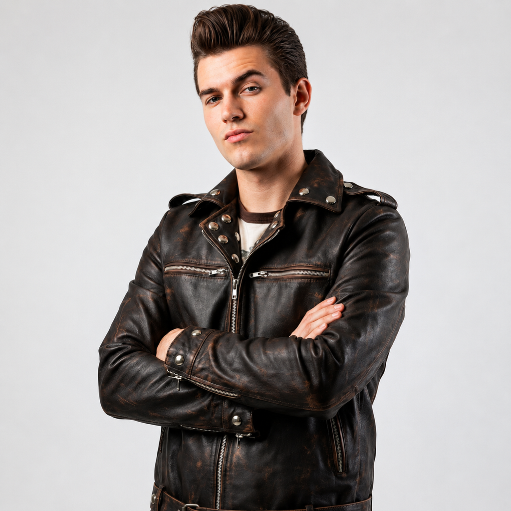 Hollywood Jackets Fallout Tunnel Snakes Rule Leather Jacket