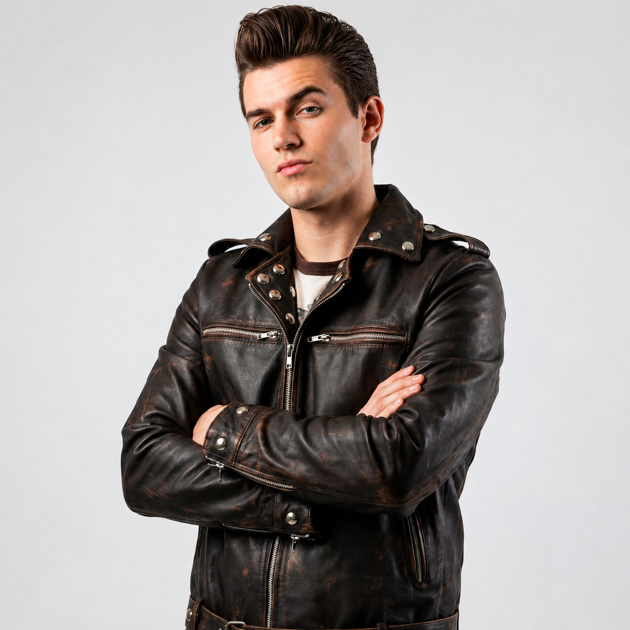 Hollywood Jackets Fallout Tunnel Snakes Rule Leather Jacket