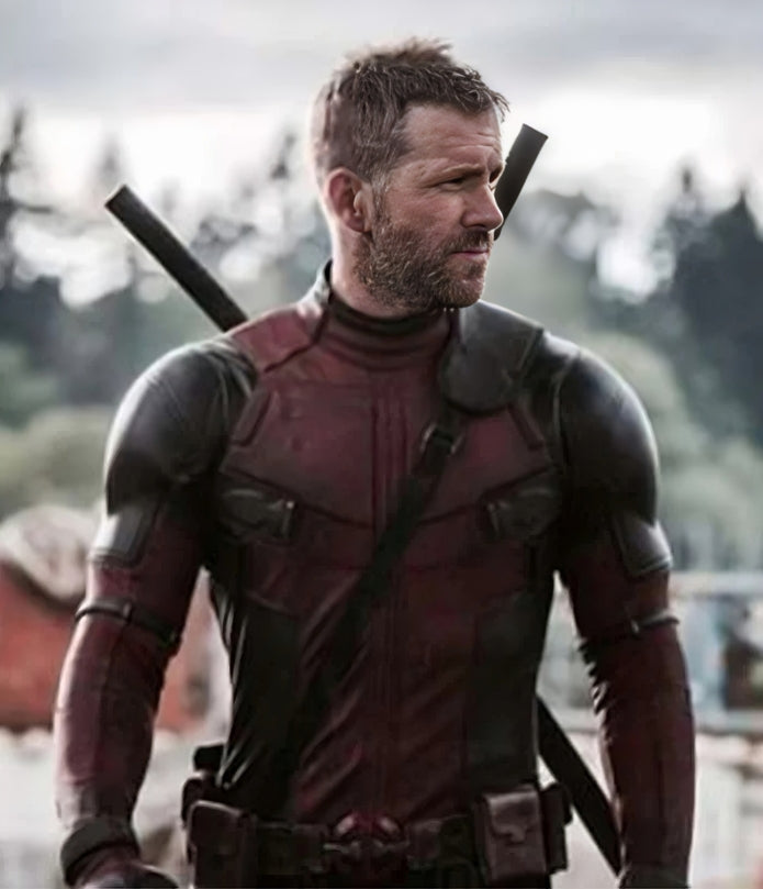 Hollywood Jackets Men’s Maroon Jacket Inspired by Deadpool