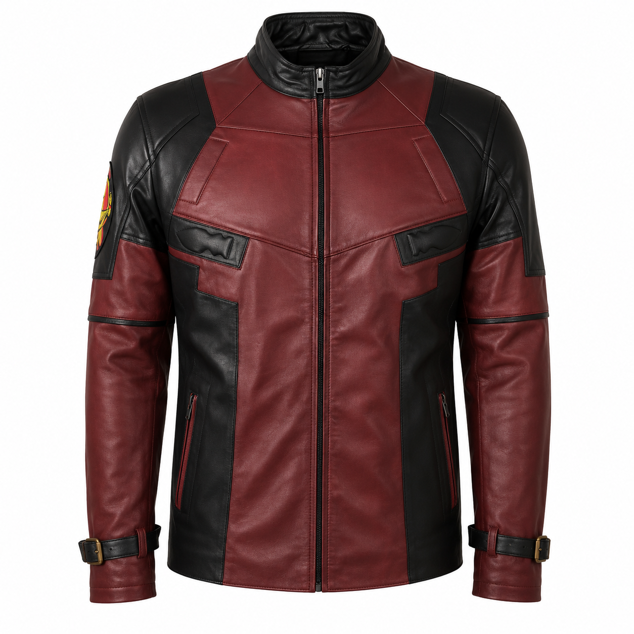 Hollywood Jackets Men’s Maroon Jacket Inspired by Deadpool