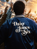 Hollywood Jackets Daisy Jones & The Six Blue Satin Bomber Jacket