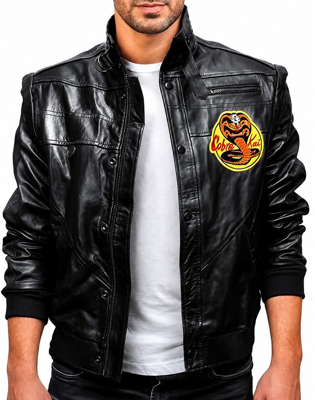 Hollywood Jackets Cobra Kai Johnny Lawrence Black Jacket