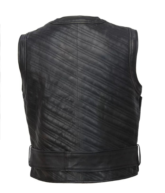 Hollywood Jackets Seven Kings Must Die Uhtred Ragnarson Leather Vest Outfit