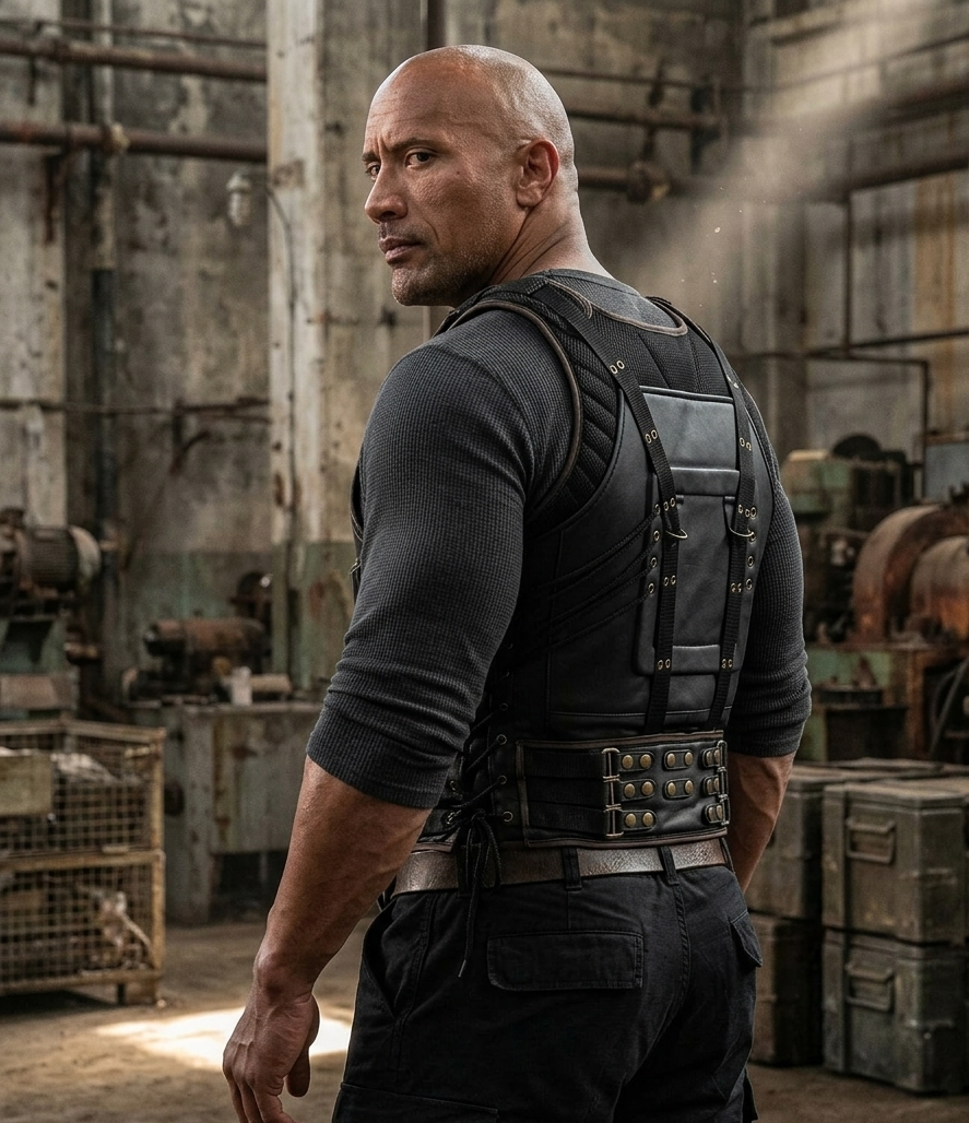 The Dark Knight Rises Bane Black Vest | Hollywood Jacket