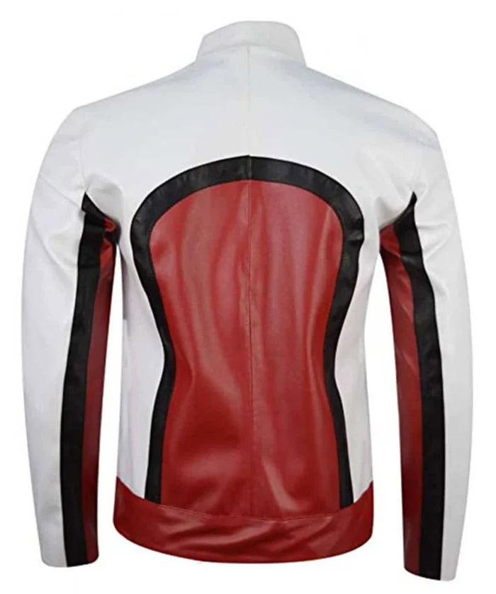 Hollywood Jackets Freddie Mercury Style Red and White Concert Jacket