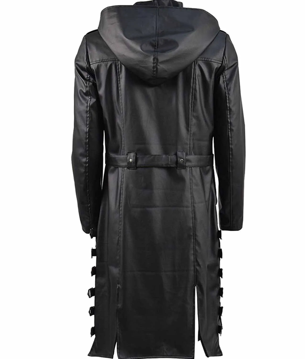 Hollywood Jackets Player Unknown’s Battlegrounds Black Leather Trench Coat