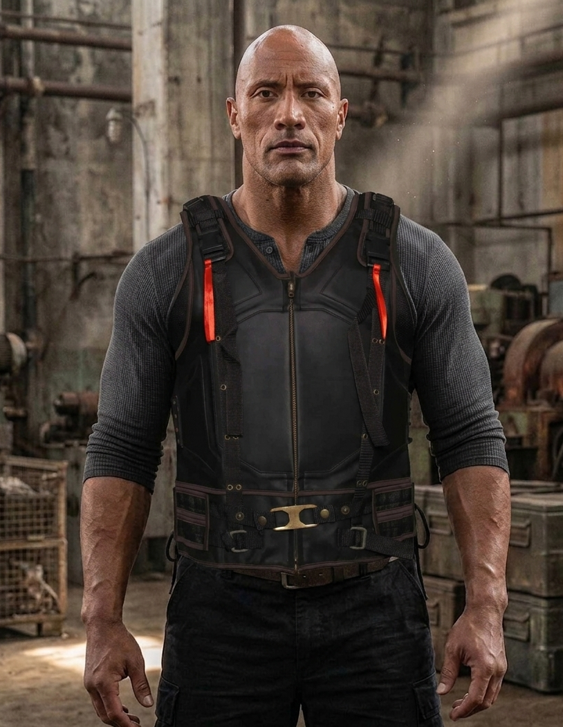 The Dark Knight Rises Bane Black Vest | Hollywood Jacket