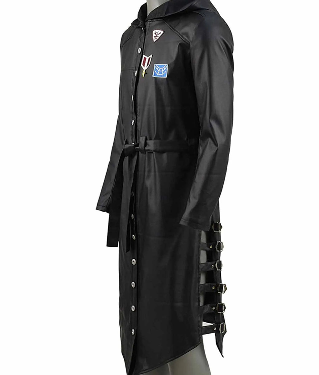 Hollywood Jackets Player Unknown’s Battlegrounds Black Leather Trench Coat