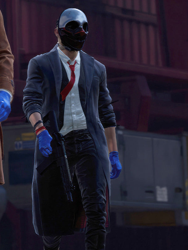 Hollywood Jackets Wolf Payday 3 Black Costume Coat