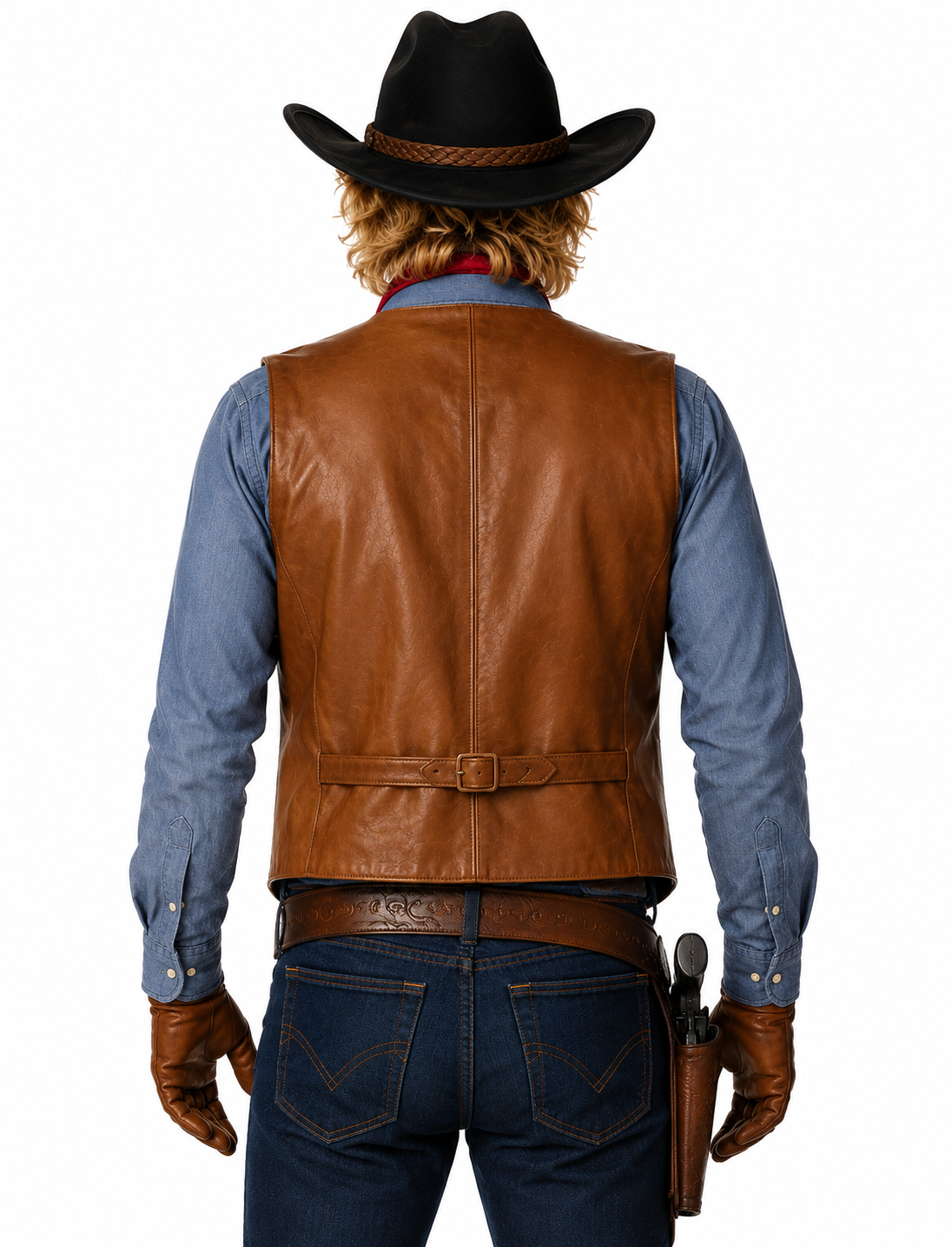 Hollywood Jackets Owen Wilson Night at the Museum Leather Vest