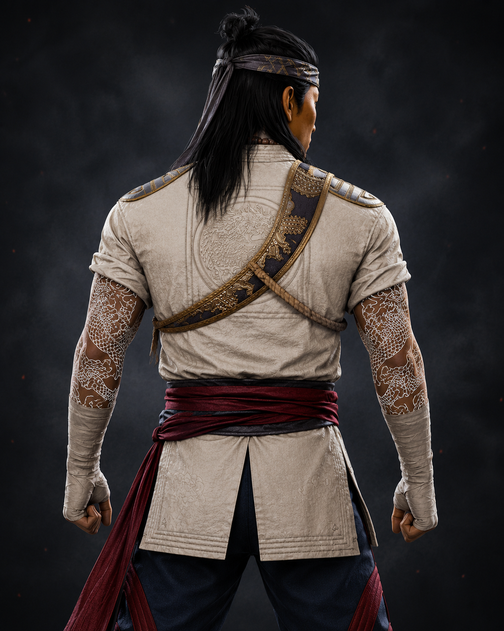 Hollywood Jackets Mortal Kombat 1 Liu Kang White Jacket