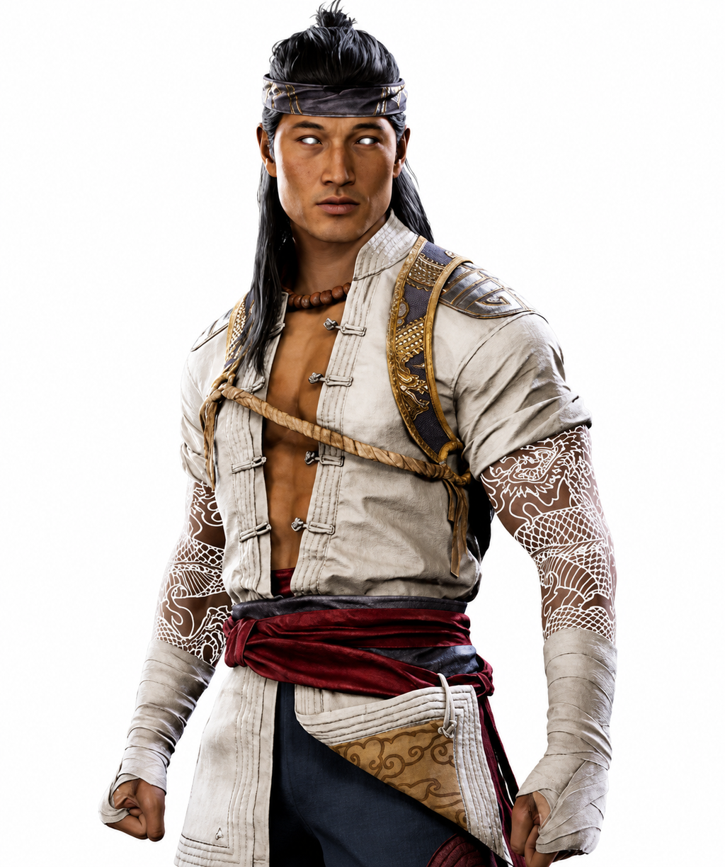 Hollywood Jackets Mortal Kombat 1 Liu Kang White Jacket
