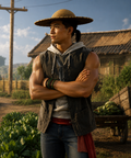 Hollywood Jackets Mortal Kombat 1 Kung Lao Grey Cotton Vest